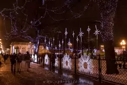 Екатерининский сквер (Катькин сад), новогодняя ограда