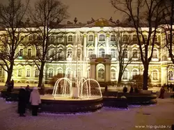 Санкт-Петербург, Зимний фонтан у Эрмитажа