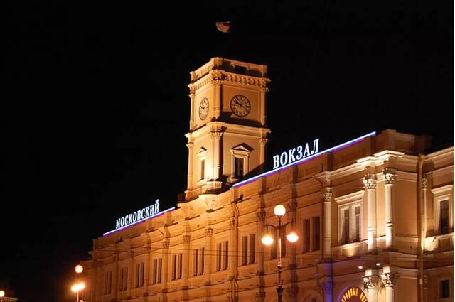 Московский вокзал в Санкт-Петербурге, башня с часами