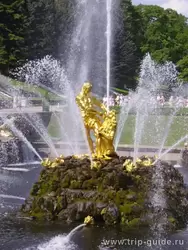 Петродворец, фонтан «Самсон», фото