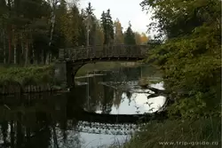 Фото мостика в Гатчинском парке