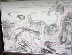 Старинная карта парка Монрепо
