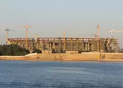 Строительство стадиона на Крестовском острове - фото июль 2013