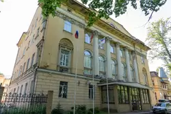 Здание Комитета Санкт-Петербургских сельскохозяйственных курсов, сейчас располагается Санкт-Петербургский морской рыбопромышленный колледж