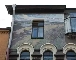Мозаичное панно на доме Н.Н. Лейхтенбергского в Санкт-Петербурге