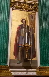Исаакиевский собор, «Святой Александр Невский» — икона на главном иконостасе