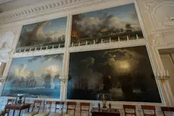 Картины Якоба Филиппа Хаккерта в Чесменском зале