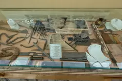 Предметы, найденные при археологических раскопках на месте Дворцовой телеграфной станции