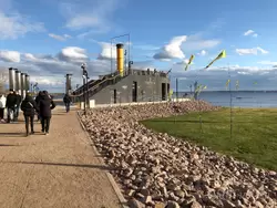 Историческая площадка «От парохода до атомохода» в парке «Остров фортов» в Кронштадте