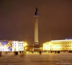 Петербург зимой, Александровская колонна