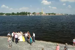 Свадьба на Стрелке Васильевского острова