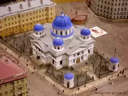 Макет Знаменской церкви в Санкт-Петербурге