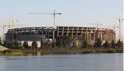 Строительство стадиона на Крестовском острове — июль 2013 года