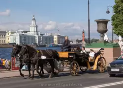 Карета в Санкт-Петербурге на Адмиралтейской набережной
