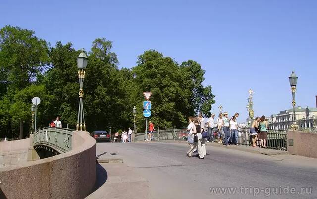 Река Мойка, 1-й Инженерный мост в Санкт-Петербурге