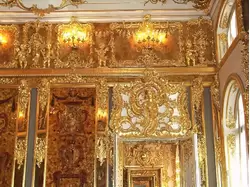 Янтарная комната в Екатерининском дворце в Царском Селе