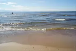 Пляж «Дюны» недалеко от ж/д станции «Курорт»