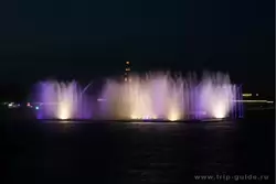 Санкт-Петербург, плавучие фонтаны, фото
