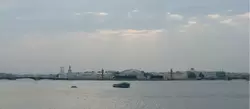 Стрелка Васильевского острова, вид с Троицкого моста