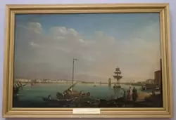 Георг Иоганн Майр «Вид на Английскую набережную с Васильевского острова» (1801)