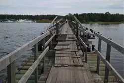 Деревянный мост через реку Вуоксу