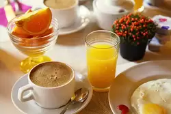 Завтрак «шведский стол» в гостинице «Амстердам» в Санкт-Петербурге