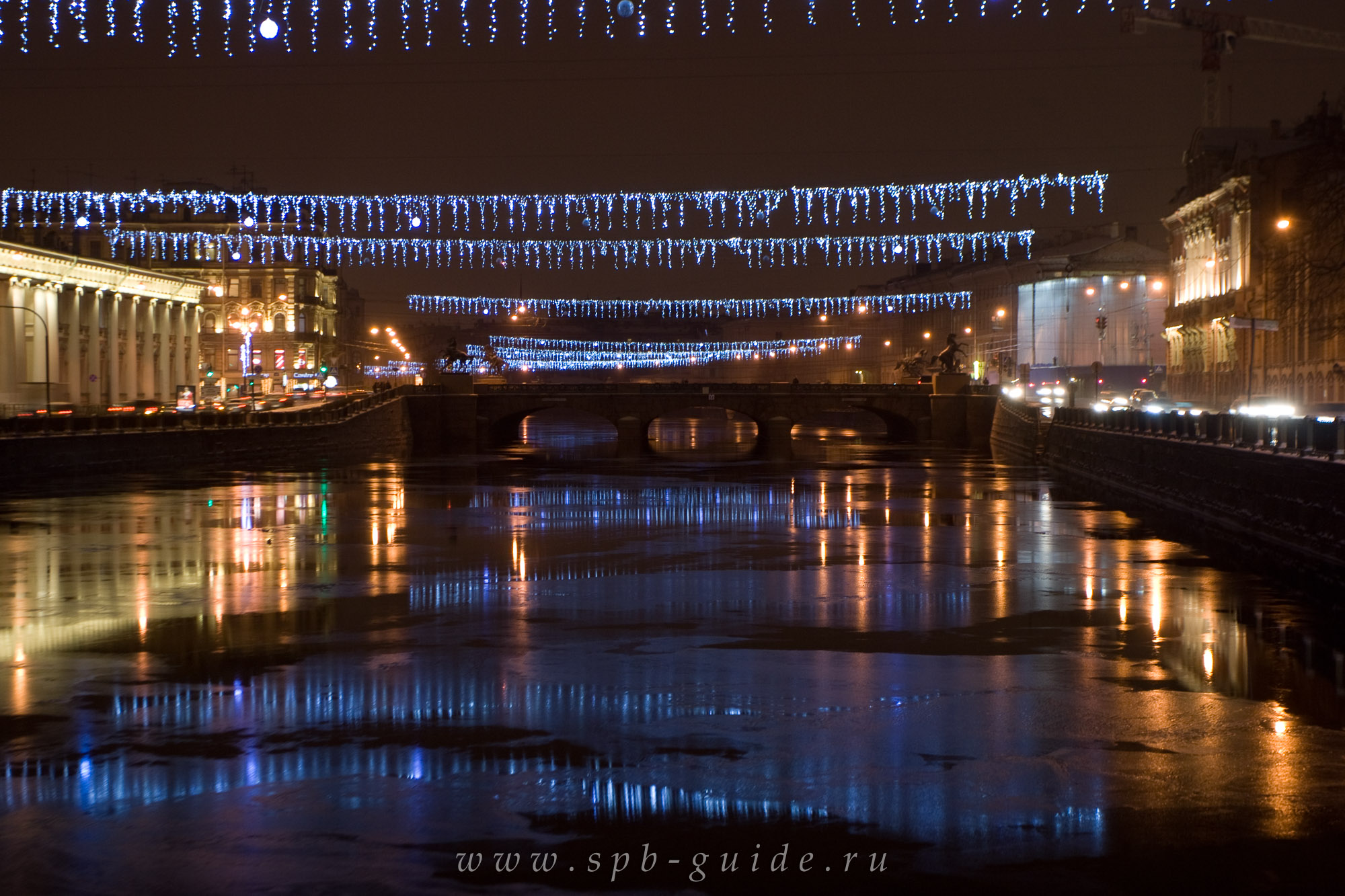 Фото Фонтанки ночью Фото Фонтанки ночью