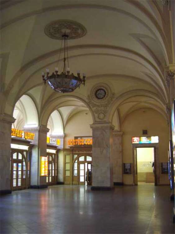 Московский вокзал изнутри