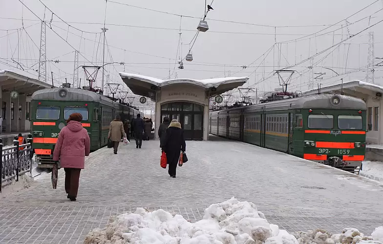 Московский вокзал зимой