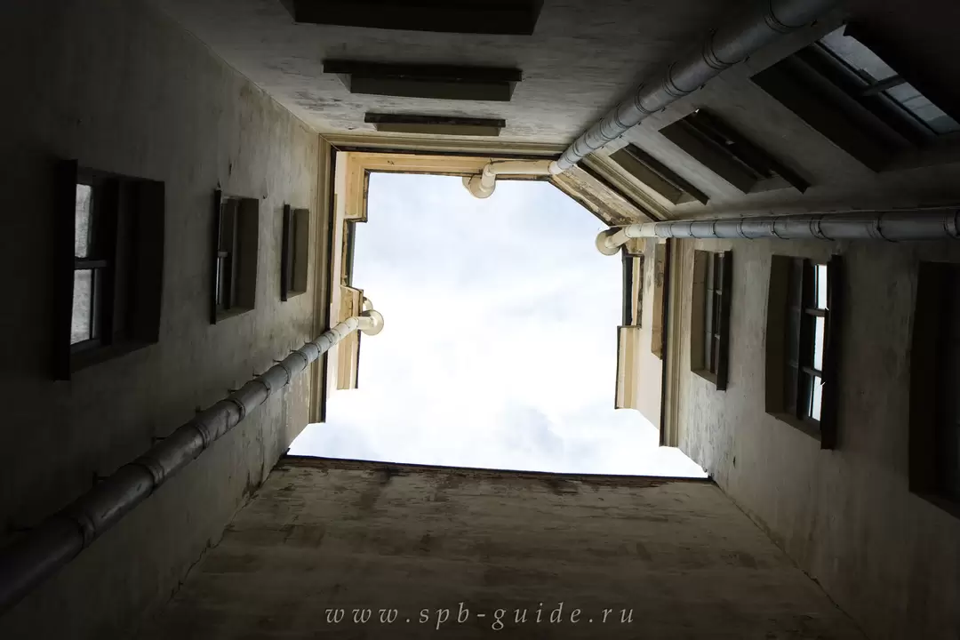 Двор-колодец, доходный дом Ю. Б. Бака