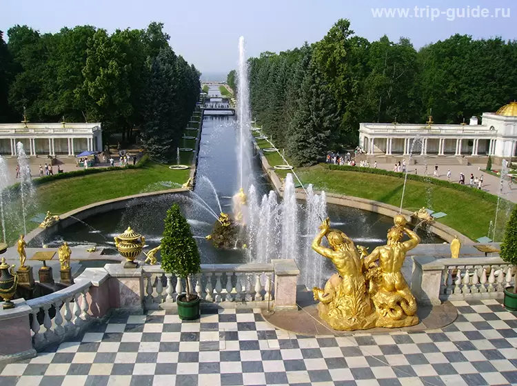 Петергоф, Большой каскад и Морской канал Петергоф, Большой каскад и Морской канал