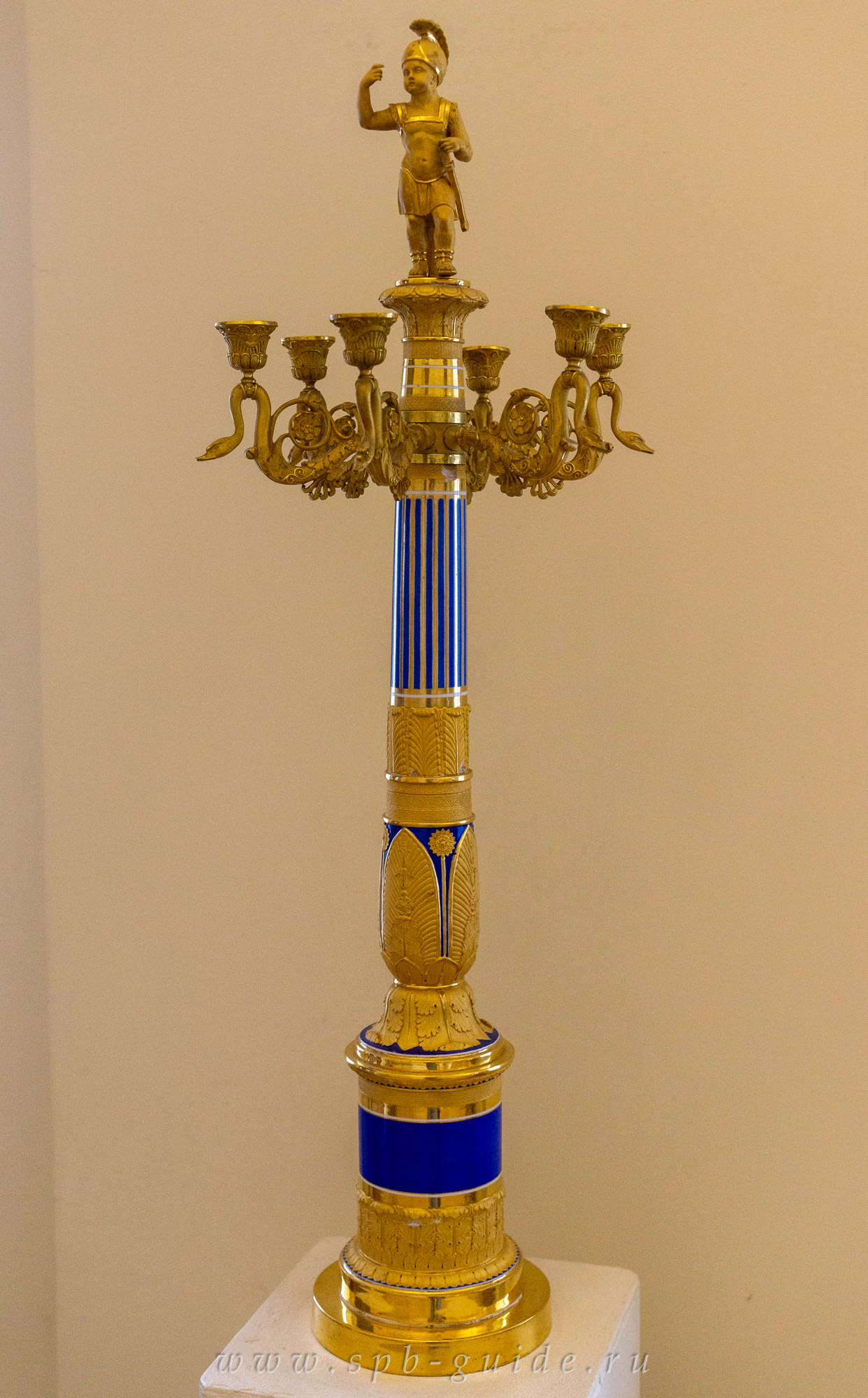 Канделябр «Министерского» сервиза, Императорский фарфоровый завод, 1827-1857 Канделябр «Министерского» сервиза, Императорский фарфоровый завод, 1827-1857