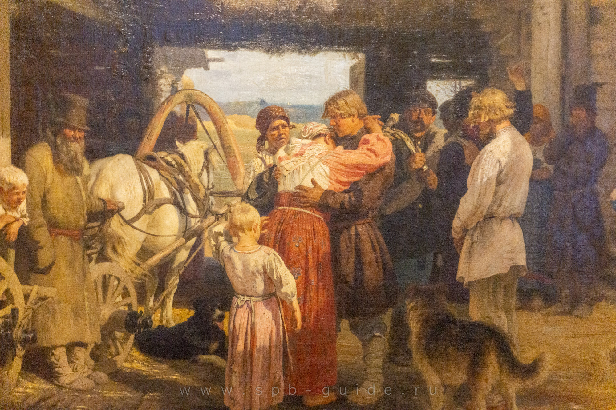 И. Е. Репин, Проводы новобранца И. Е. Репин, Проводы новобранца