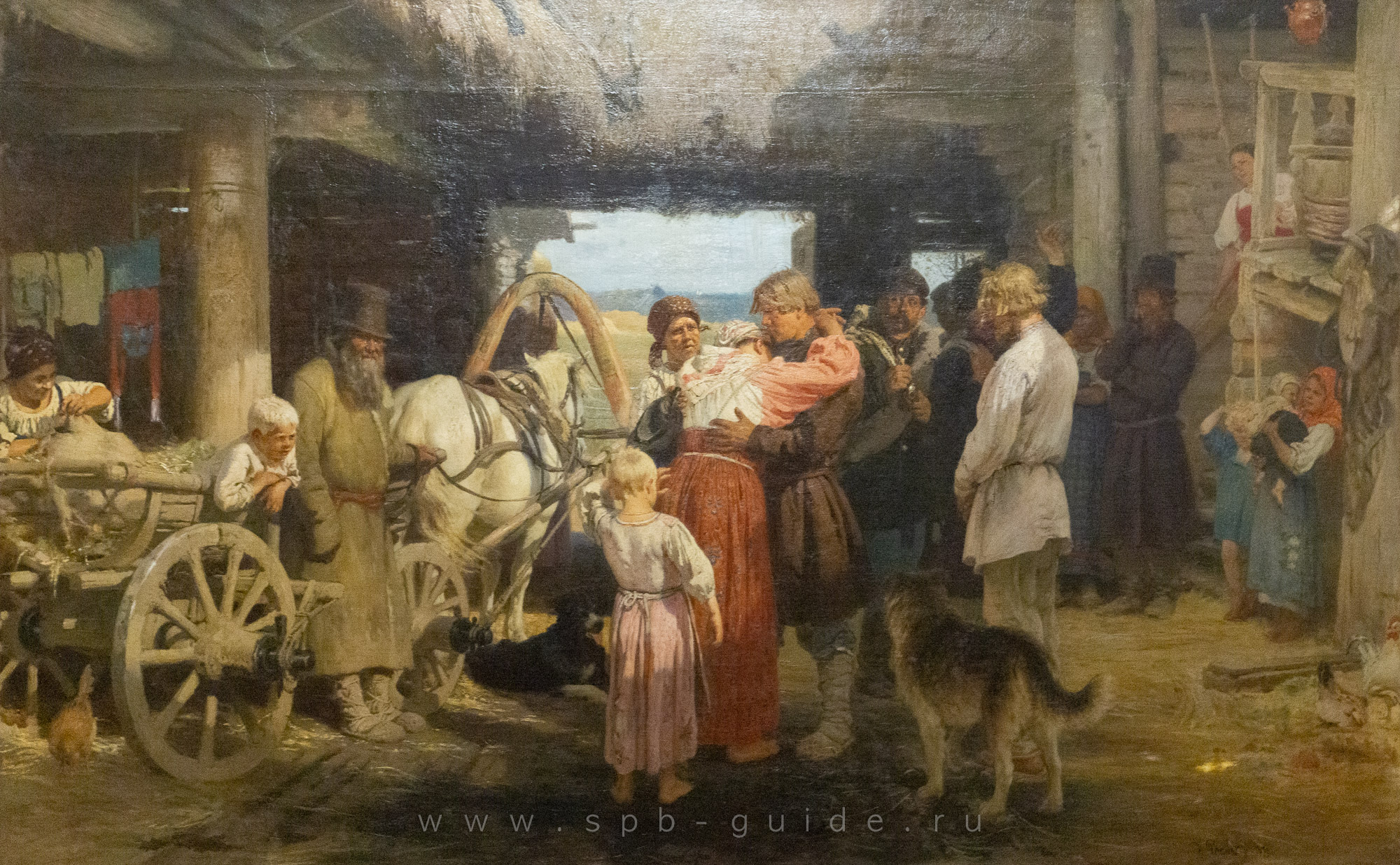 И. Е. Репин, Проводы новобранца И. Е. Репин, Проводы новобранца