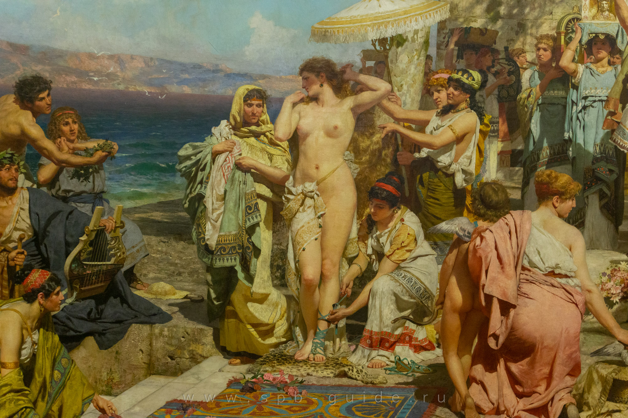 Г. И. Семирадский, Фрина на празднике Посейдона в Элевзине Г. И. Семирадский, Фрина на празднике Посейдона в Элевзине
