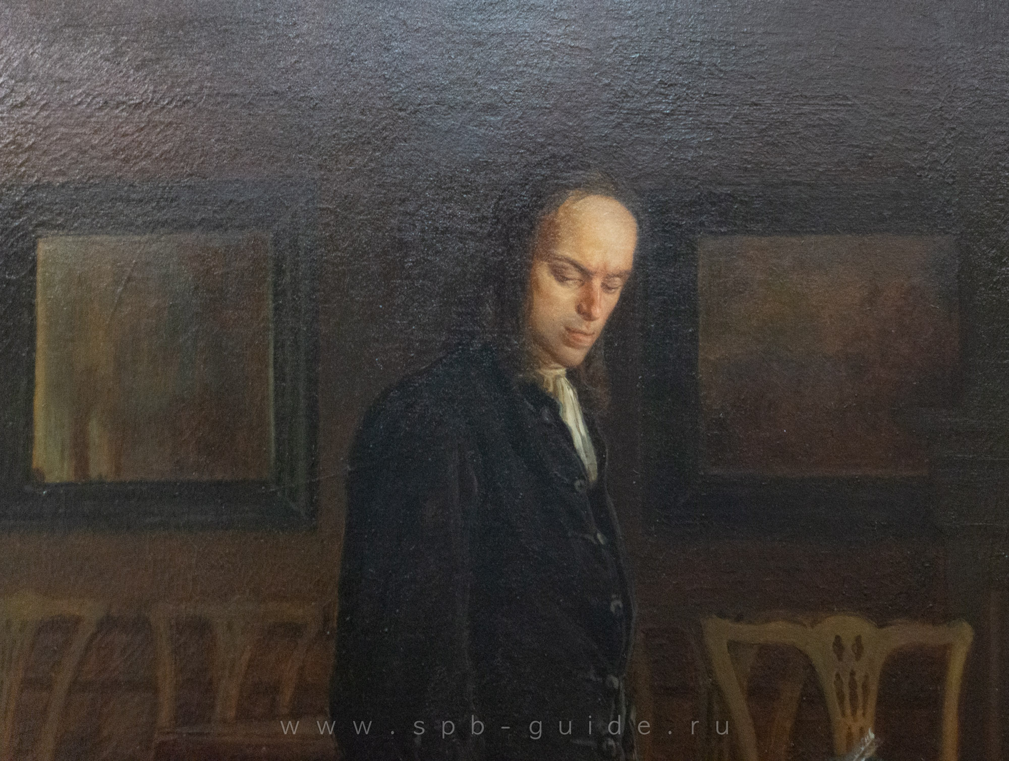 Н. Н. Ге, Петр I допрашивает царевича Алексея в Петергофе Н. Н. Ге, Петр I допрашивает царевича Алексея в Петергофе