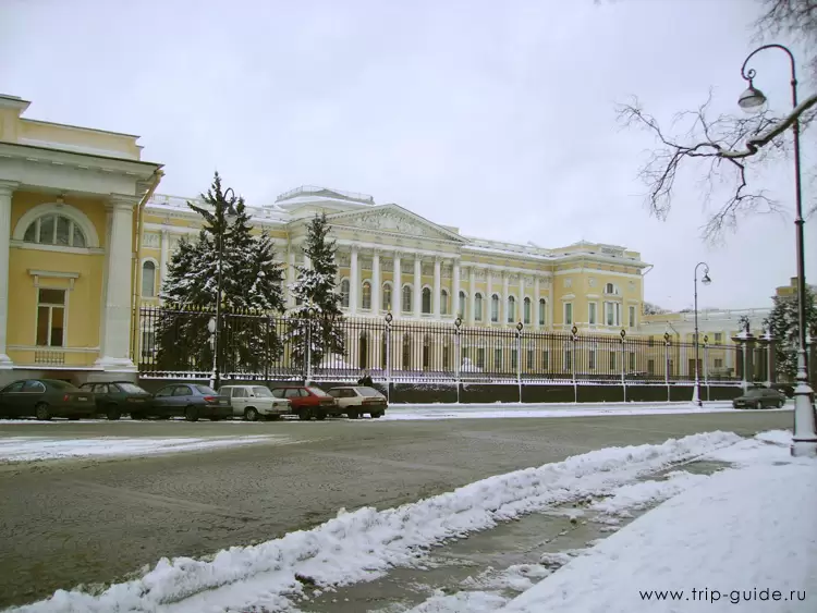 Михайловский дворец зимой Михайловский дворец зимой