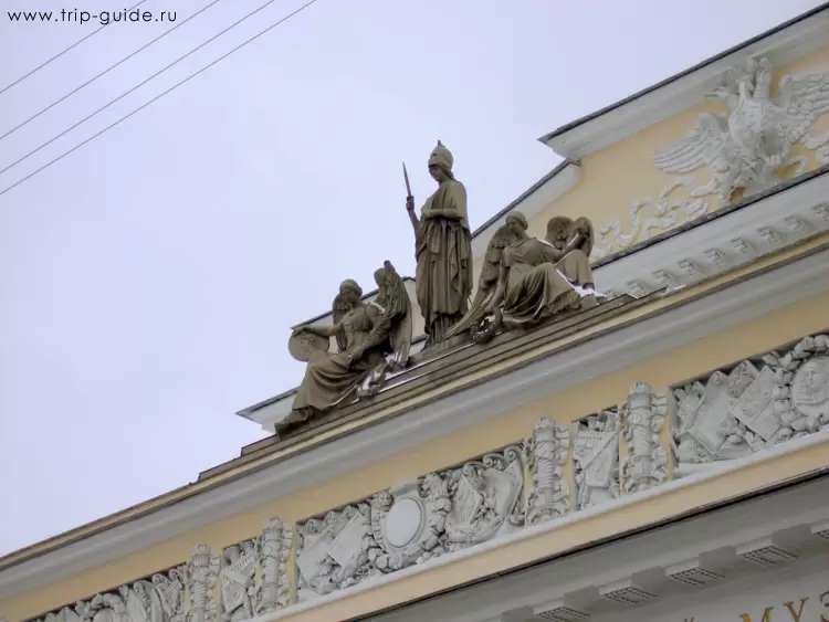 Российский Этнографический музей. Скульптурная группа на фасаде Российский Этнографический музей. Скульптурная группа на фасаде