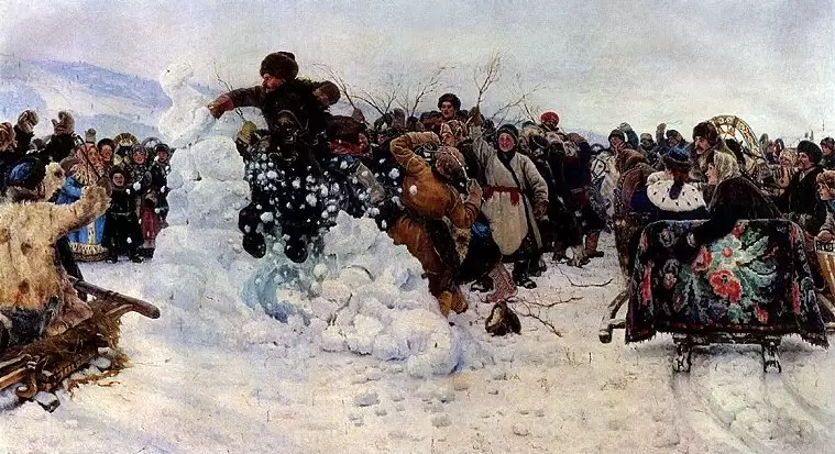 Суриков В.Н. «Взятие зимнего городка» в Русском музее Суриков В.Н. «Взятие зимнего городка» в Русском музее