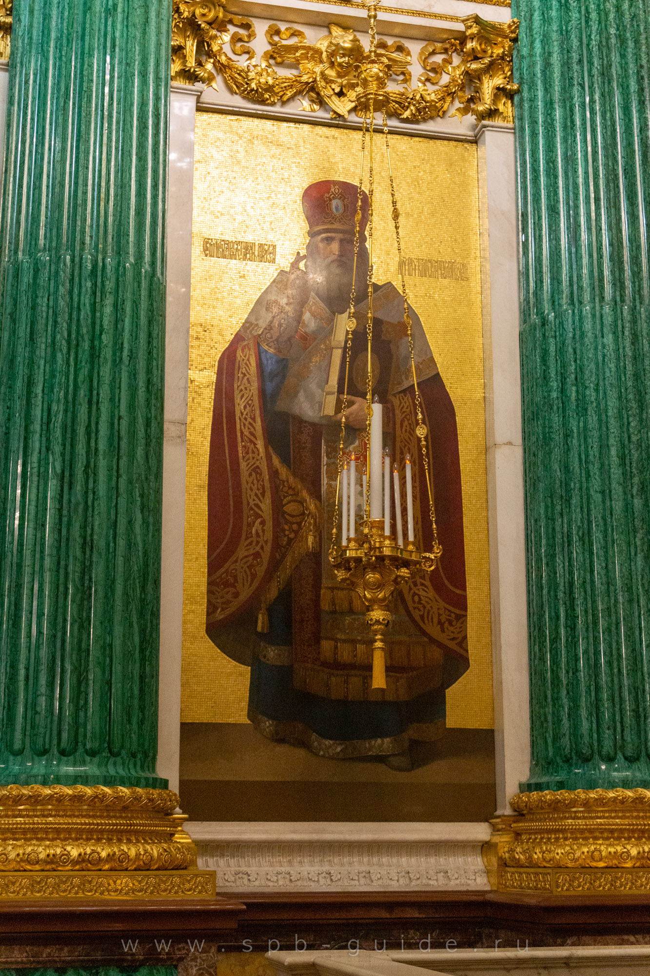 Икона «Николай Мирликийский» иконостаса Исаакиевского собора Икона «Николай Мирликийский» иконостаса Исаакиевского собора