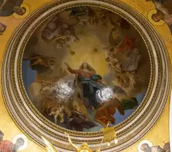 Исаакиевский собор, роспись в плафоне «Вознесение Богородицы» П. Басин