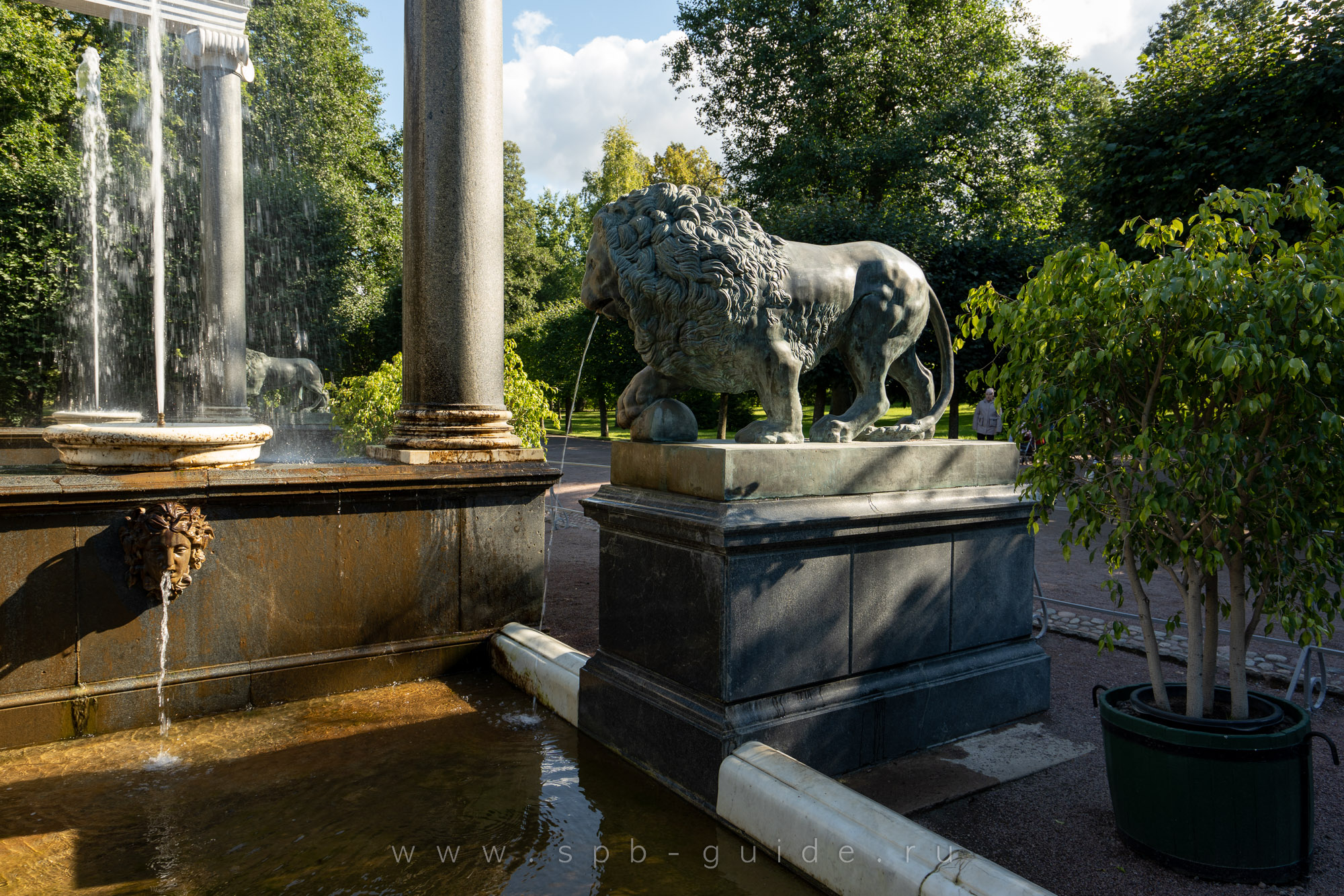 Бронзовый лев в Петергофе Бронзовый лев в Петергофе