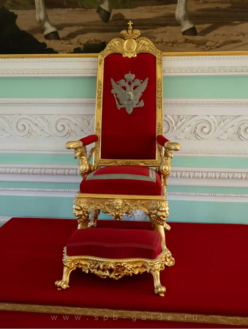 Тронное кресло, Большой дворец в Петергофе Тронное кресло, Большой дворец в Петергофе