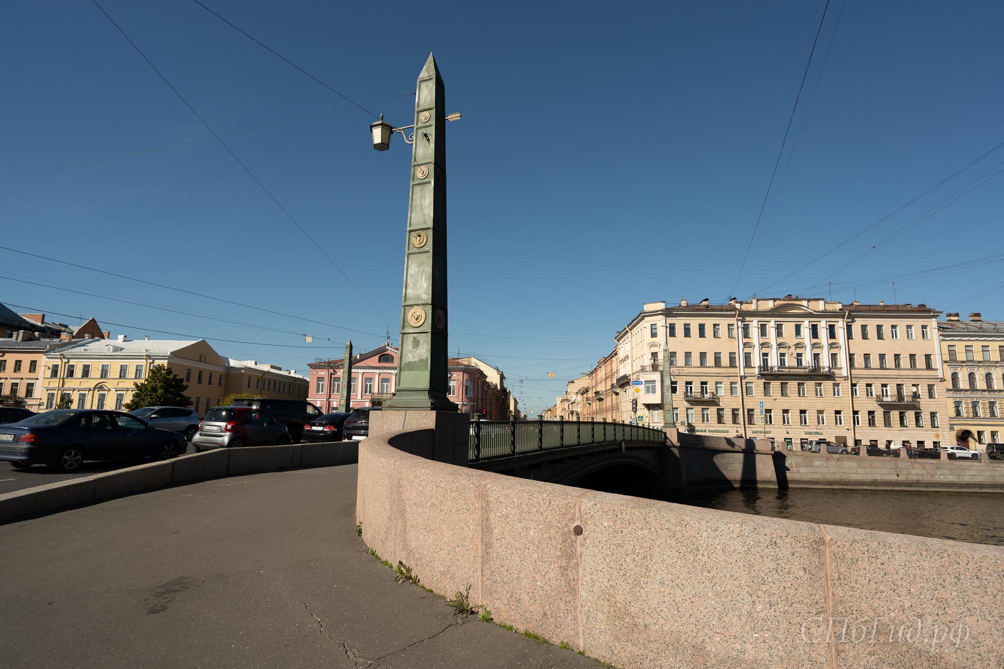 Обелиск с фонарём, Египетский мост Обелиск с фонарём, Египетский мост