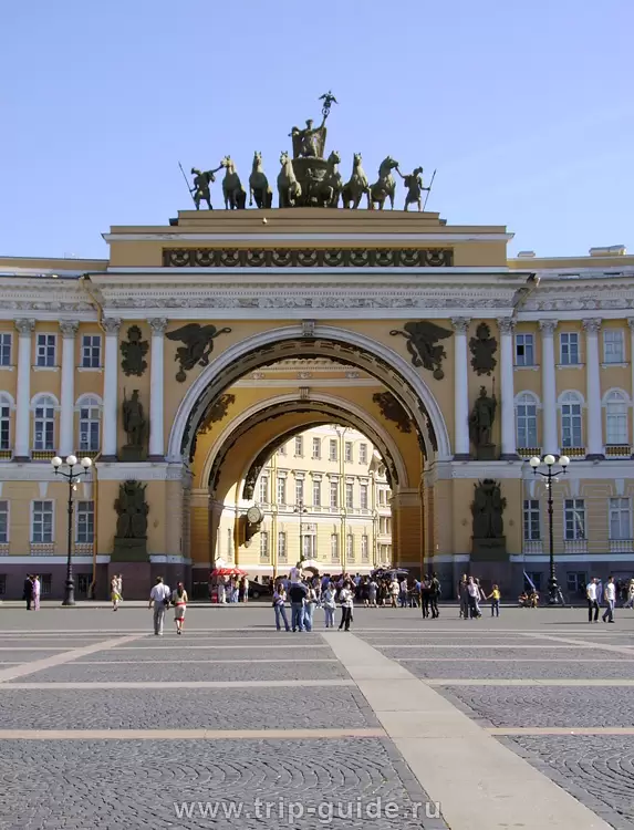 Триумфальная арка в санкт петербурге на дворцовой