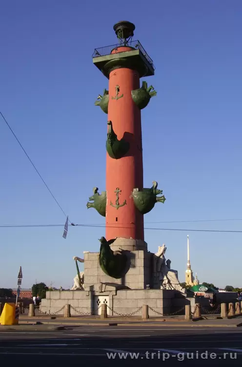 Ростральная колонна, Петербург