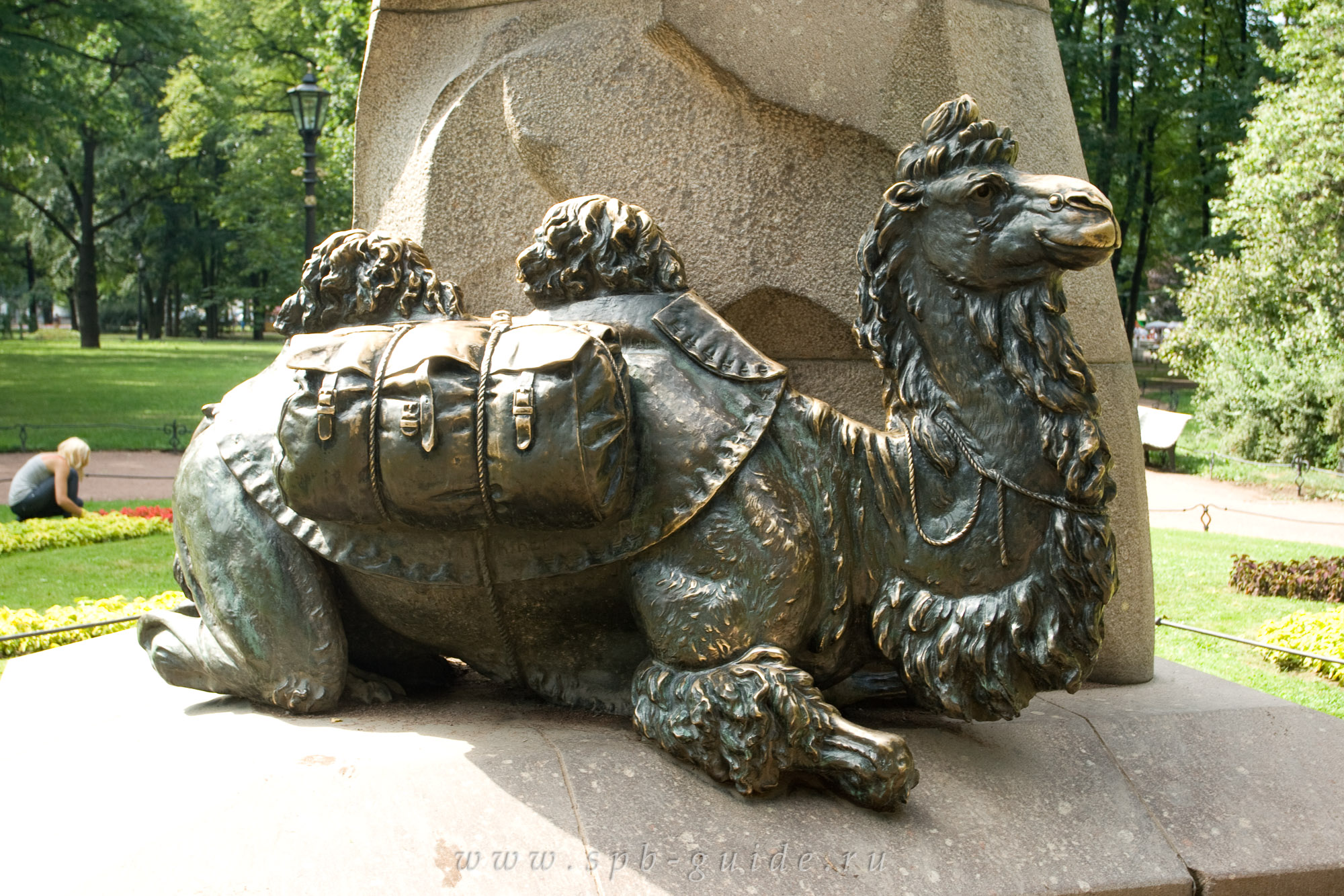 Памятник верблюду в Санкт-Петербурге