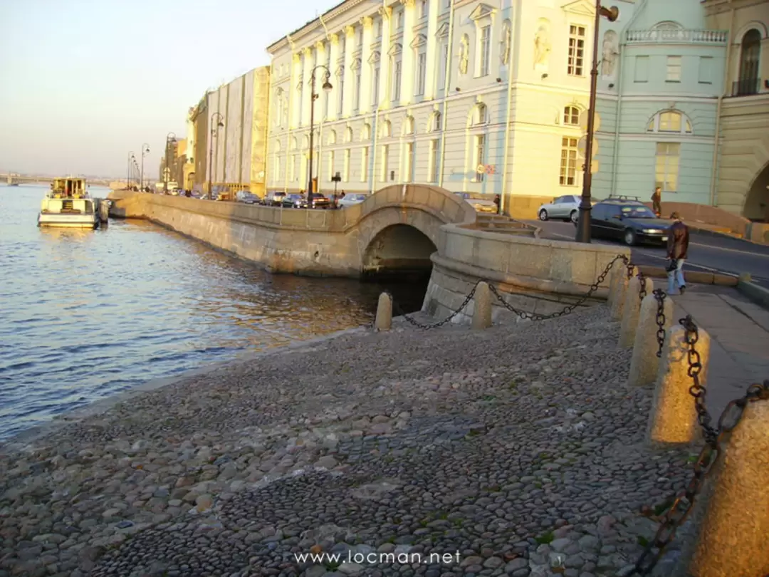 Устье Зимней канавки и Эрмитажный мост Устье Зимней канавки и Эрмитажный мост