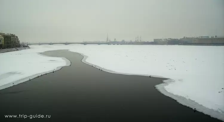 Вид на Неву с Литейного моста