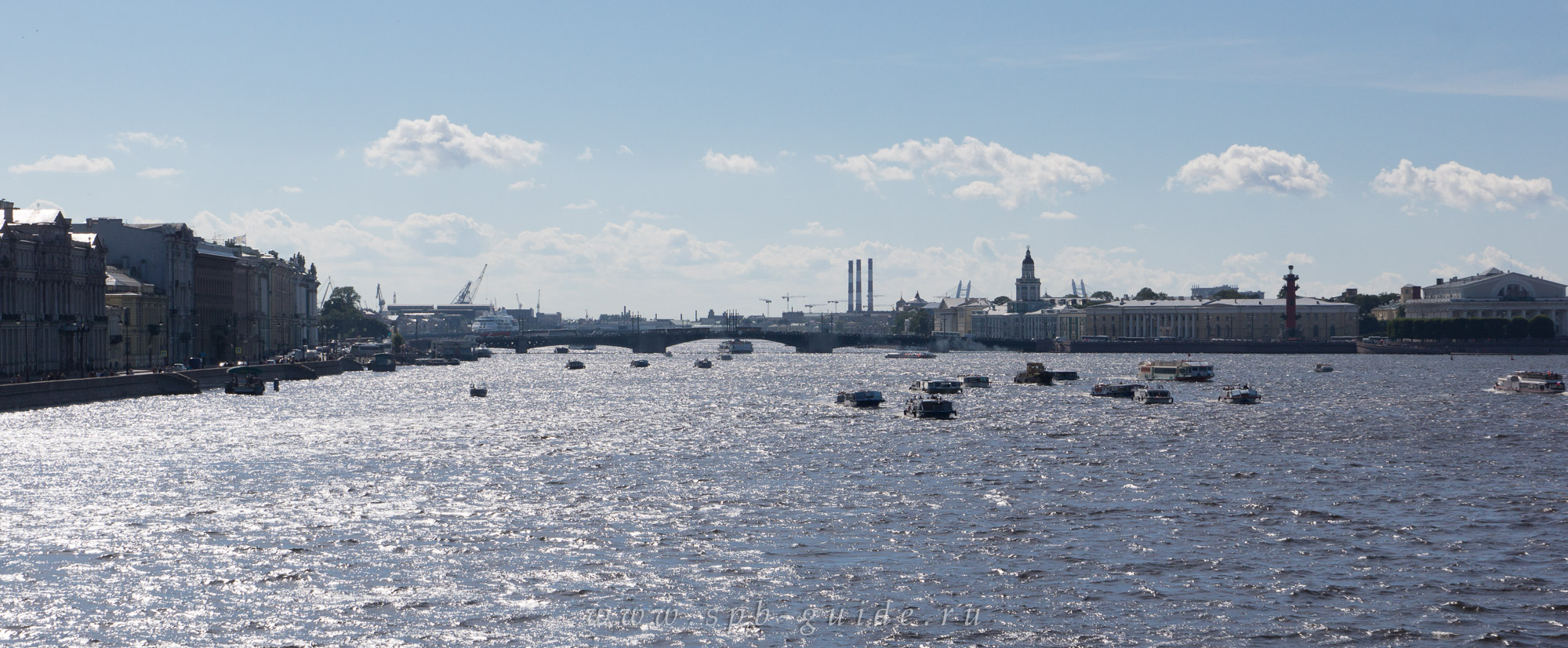 Вид на Неву с Троицкого моста Вид на Неву с Троицкого моста